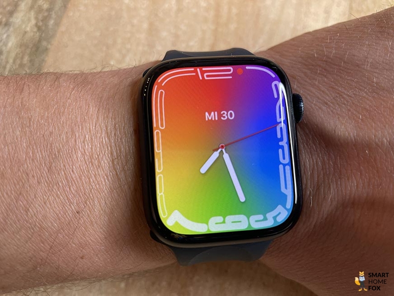 Вы можете увидеть циферблат на Apple Watch 7.